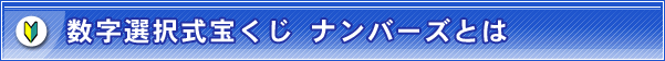 数字選択式宝くじ ナンバーズとは
