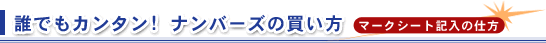 �N�ł��J���^���I �i���o�[�Y�̔����� �}�[�N�V�[�g�L���̎d��